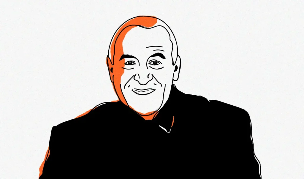 Yevgen Yukhymovych Zakharov, Partner from Belarus in black, white and orange strokes